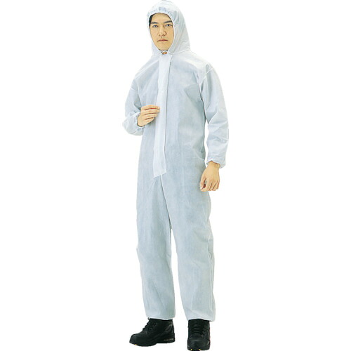 ■TRUSCO まとめ買い 不織布使い捨て保護服M (40着入) TPCM40(4880226)