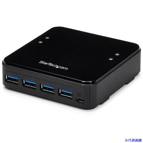 ■StarTech USBハブ/USB 3.0/USB周辺機器共有スイッチ/パソコン4台対応 HBS304A24A(4892550)｜セミプロＤＩＹ店ファースト