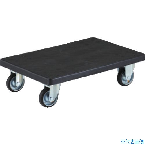 ■TRUSCO 導電性グランカート(樹脂) 平台車 800&times;535 均等荷重300kg TPD815(4893387)[法人限定][直送元]｜セミプロＤＩＹ店ファースト