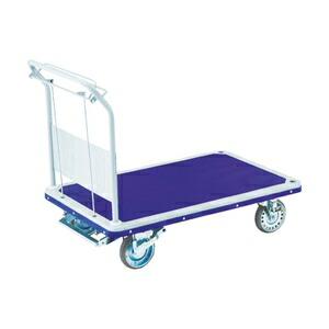 ■TRUSCO 始動アシスト台車 アクセル ペダル式 自在ストッパー付 502NFAJB(4896319)[送料別途お見積り][法人限定][メーカー取寄]