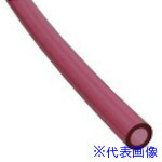 ■チヨダ ポリウレタンチューブ TEタッチチューブ 8mm/100m クリアレッド TE8100CR(4918827)