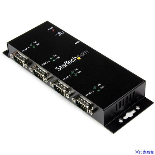 ■StarTech シリアルハブ/USB-A - 4x RS232C/産業用メタル筐体/DINクリップ ICUSB2324I(4929808)