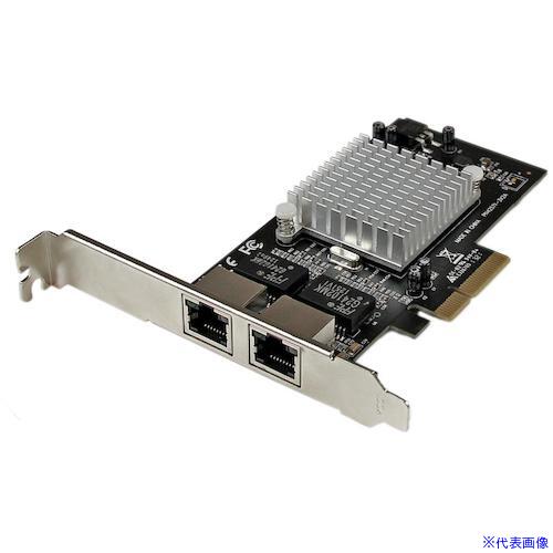 ■StarTech LANカード/PCI Express/x4/2x RJ45/10/100/1000 Mbps ST2000SPEXI(4975392)[法人限定][外直送元]