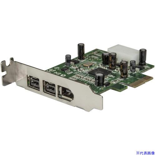 ■StarTech FireWire増設カード/PCIe － 2x IEEE 1394b+1x 1394a/ロープロ PEX1394B3LP(4975400)[法人限定][外直送元]