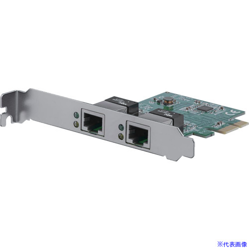 ■StarTech LANカード/PCIeE/x1/2x RJ45/10/100/1000Mbps/Win & Mac ST1000SPEXD4(4975423)