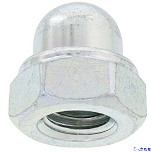■SUNCO 三価ホワイト E-LOCKナット CAP付六角 M10 (250本入) N00012C00100000003(5002872)[送料別途お見積り][法人限定][掲外取寄]
