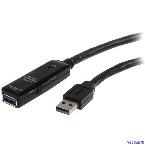 ■スターテック USBケーブル/A-A/5m/USB 3.0/アクティブ延長/オス・メス/BK USB3AAEXT5M(5026331)[法人・事業所限定][外直送元]