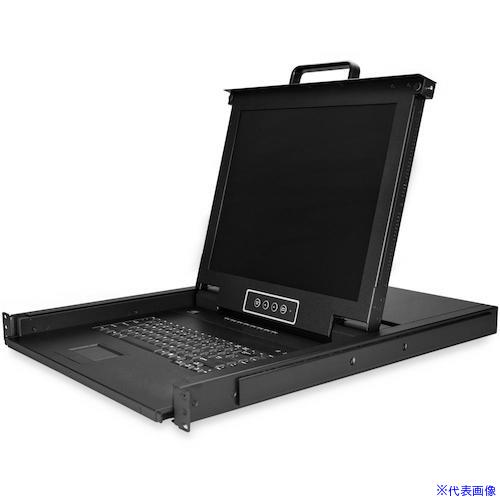 ■StarTech KVMコンソール/8ポート/1U/VGA/17インチLCD/1280x1024/OSD RKCONS1708K(5044616)[法人限定][外直送元]