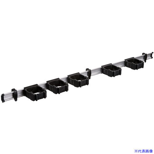 ■ツールフレックス ツールフレックスワン 94cm(レール+ホルダー5個) 黒 TF10117(5046187)[送料別途見積り][法人・事業所限定][外直送]