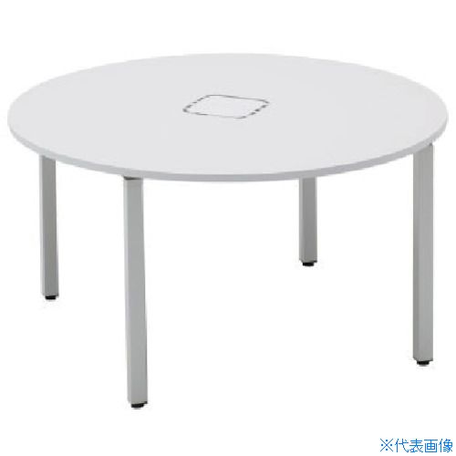 ■トヨスチール 円形テーブル アジャスター脚 1200 ナチュラルブラウン/ブラック NTS1200RTNB(5067210)[送料別途お見積り][法人限定][直送]｜セミプロＤＩＹ店ファースト 49,500円