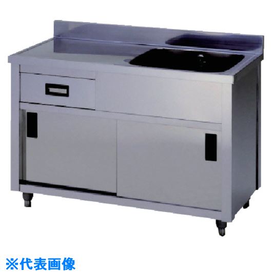 東製作所流し台 アズマ一槽水切キャビネットシンク左水槽 アズマ設備10 600 800apm110hl 法人 事業所限定 外直送元 セミプロｄｉｙ店ファースト
