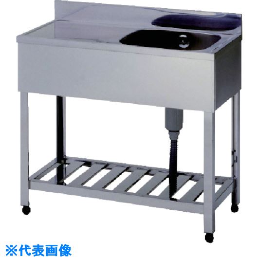 ■アズマ 一槽水切シンクBG無ホース付右シンク 1200&times;600&times;800 HPMC11200R(5110386)[法人限定][外直送元]｜セミプロＤＩＹ店ファースト