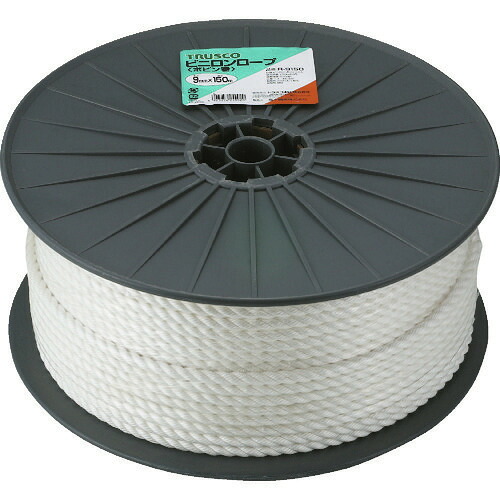 ■TRUSCO ビニロンロープ 3つ打 線径9mmX長さ150m R9150(5112516) 14,966円