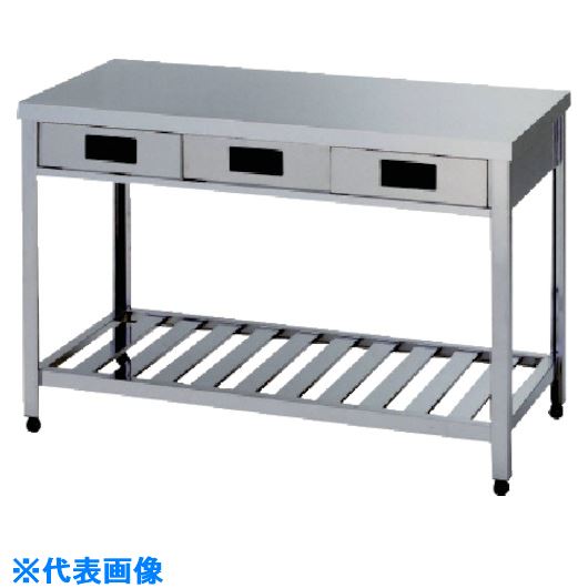 ■アズマ 片面引出し付作業台スノコ板付 1800&times;900&times;800 LTO1800(5114217)[法人限定][外直送元]｜セミプロＤＩＹ店ファースト