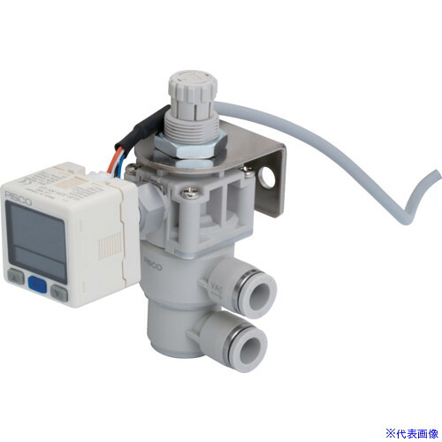 ■PISCO 真空レギュレータプッシュロックタイプ 2画面デジタル表示付圧力センサ付 ユニオンタイプ RVZ6UV4(5208118)[送料別途お見積り][法人限定][メーカー取寄]｜セミプロＤＩＹ店ファースト