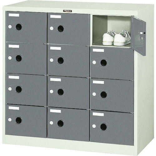 ■TRUSCO シューズケース 12人用 900X380XH880 SC12P(5209188)[法人限定][直送元]｜セミプロＤＩＹ店ファースト