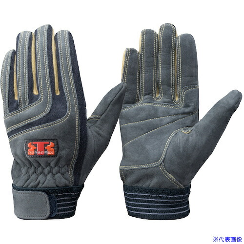 ■トンボレックス パラ系アラミド繊維&牛革ヌバック手袋 ネービー K505NVS(5219464)[送料別途お見積り][法人限定][掲外取寄]