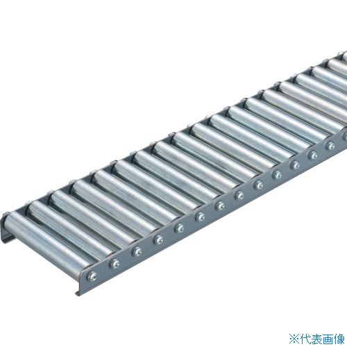 ■タイヨー 小径切削ホイールコンベヤ 20φX巾100mmXP25X機長1000mm TWM20100KLP251000L(5229349)[法人限定][直送元]
