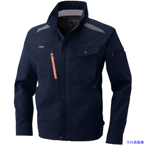 ■SOWA 743 長袖ブルゾン ネイビー 4L 74314L(5297180)[送料別途お見積り][法人限定][掲外取寄]