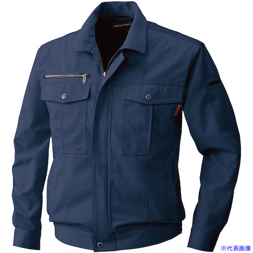 ■SOWA 6113 長袖ブルゾン ネイビー 8L 611318L(5301472)[送料別途お見積り][法人限定][掲外取寄]
