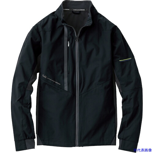 ■G.G. 7308－00 長袖ブルゾン ブラック M 7308004M(5302079)[送料別途お見積り][法人限定][掲外取寄]