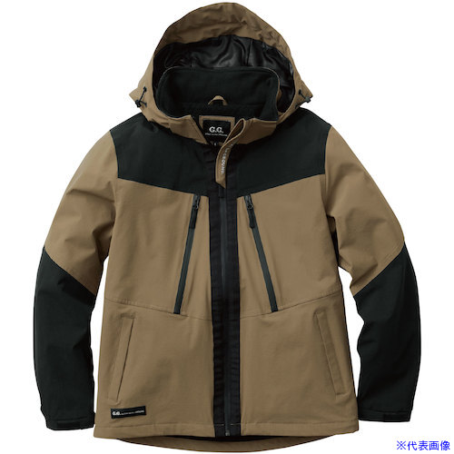 ■G.G. 0284-00 防水防寒ブルゾン ライトブラウン 6L 028400876L(5311548)[送料別途お見積り][法人限定][掲外取寄]