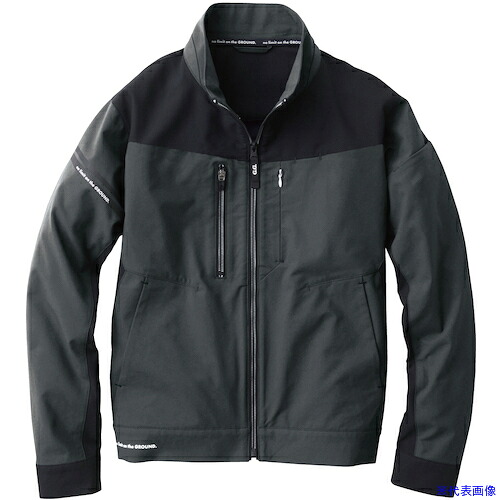 ■G.G. 8042-00 長袖ブルゾン チャコールグレー 6L 804200236L(5314781)[送料別途お見積り][法人限定][掲外取寄]