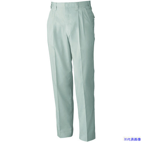 ■桑和 619 ツータックスラックス モスグリーン 88 61910788(5315835)[送料別途お見積り][法人限定][掲外取寄]