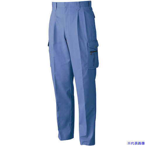 ■桑和 5338 ツータックカーゴパンツ インディゴ 79 53385479(5317341)[送料別途お見積り][法人限定][掲外取寄]