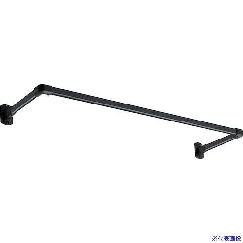 ■TOSO ハンギングバーH‐1正面付けCタイプセット ブラック W900XD150 30017042(5346477)[送料別途お見積り][法人限定][外直送]