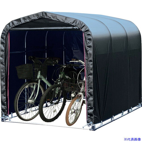 ■南榮工業 サイクルハウス3台用BK(赤ファスナー) SN4BKTFR(5357719)|セミプロDIY店ファースト