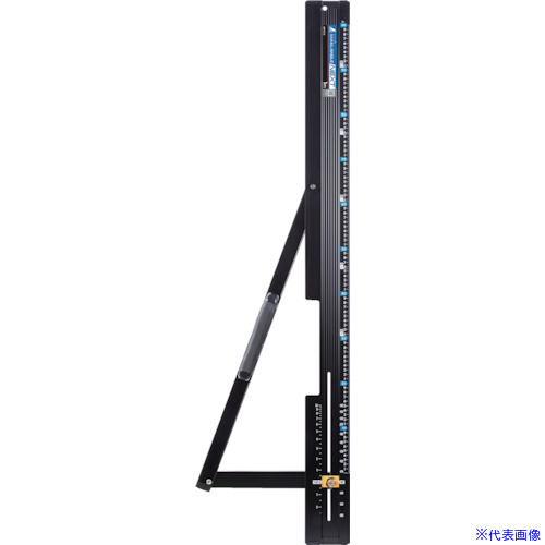 ■シンワ 丸ノコガイド定規 たためるエルアングルNext 1m 角度切断機能付 73123(5365204)