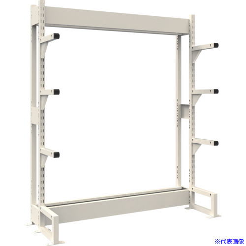 ■TRUSCO ボルトレス長尺保管棚M1.5 単式基本900X300XH1800 4段 VRM1.56334(5383514)[送料別途お見積り][法人限定][直送]