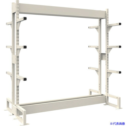 ■TRUSCO ボルトレス長尺保管棚M1.5 複式基本900X300XH1800 4段 VRM1.56334W(5385107)[送料別途お見積り][法人限定][直送]