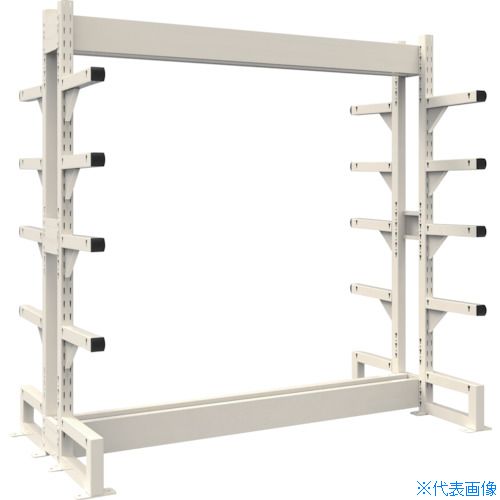 ■TRUSCO ボルトレス長尺保管棚M1.5 複式基本1800X300XH2100 5段 VRM1.57635W(5386623)[送料別途お見積り][法人限定][直送]