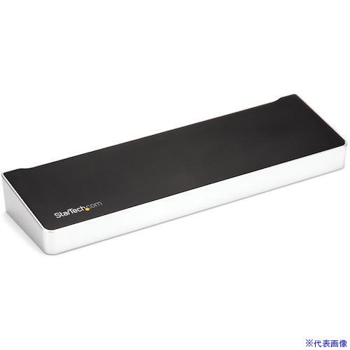 ■StarTech ドッキングステーション/USB－C接続/3画面/4K HDMI DP/100W PD/USBハブ/イーサネット/多機能 DK30CH2DEP(5388117)[法人限定][外直送元]