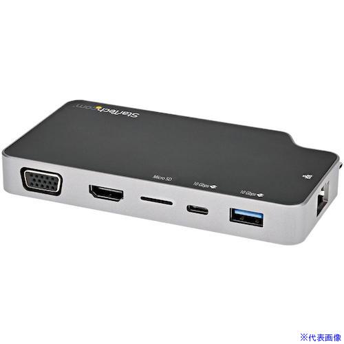 ■スターテック ドッキングステーション/USB-C/4K HDMI/VGA/100W PD/USBハブ/イーサネット/カードリータ゛ー CDP2HVGUASPD(5389662)[法人・事業所限定][外直送元]