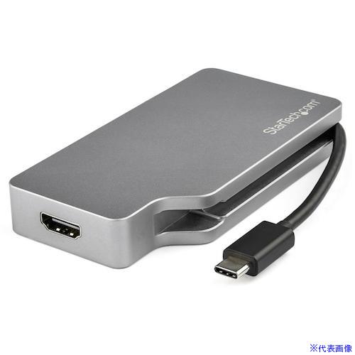 ■StarTech ドッキングステーション/USB－C － Mini DisplayPort,VGA,DVI/4K60Hz, 1080p CDPVDHDMDP2G(5389722)[法人限定][外直送元]