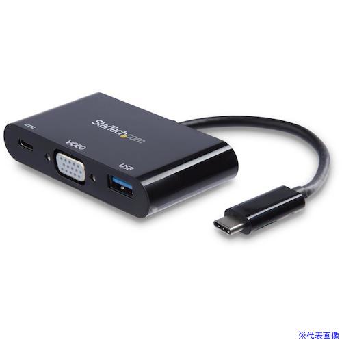 ■スターテック ドッキングステーション/USB-C/VGA/60W PD/USBハブ/Thunderbolt 3/多機能USBマルチハブ CDP2VGAUACP(5391265)[法人・事業所限定][外直送元]