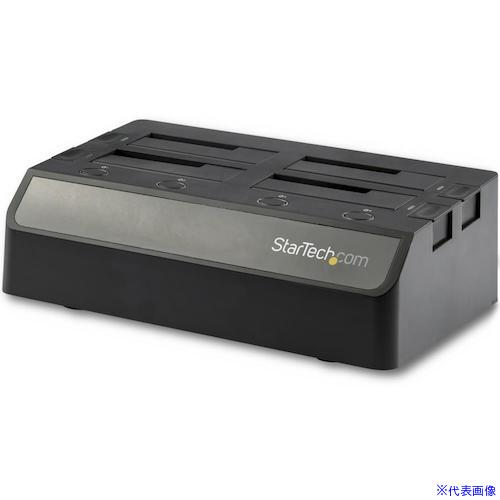 ■スターテック HDD/SSDスタンド/USB 3.1/4ベイ/2.5/3.5インチ SATA3.0/外付けハードディスク ドック SDOCK4U313(5391286)[法人・事業所限定][外直送元]｜セミプロＤＩＹ店ファースト