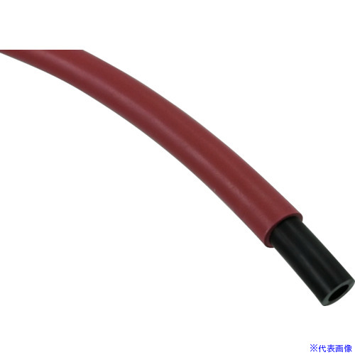 ■チヨダ CTPカバーチューブ 10mm/100m 赤 CTP10R100M(5419646)[法人・事業所限定][外直送元]