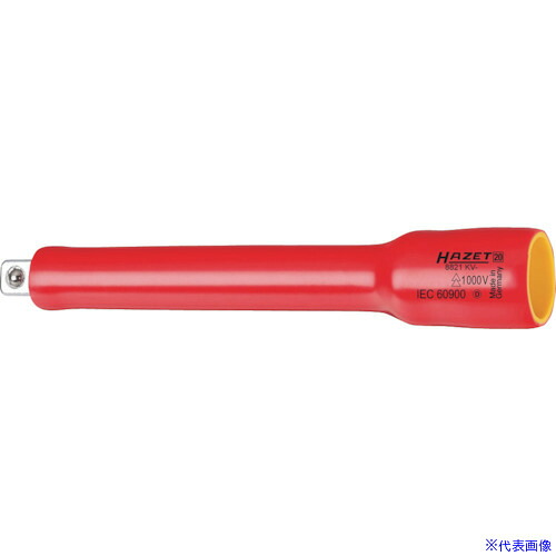 ■HAZET 絶縁エクステンションバー 差込角9.5mm 全長142mm 8821KV5(5455315)[送料別途お見積り][法人限定][掲外取寄]