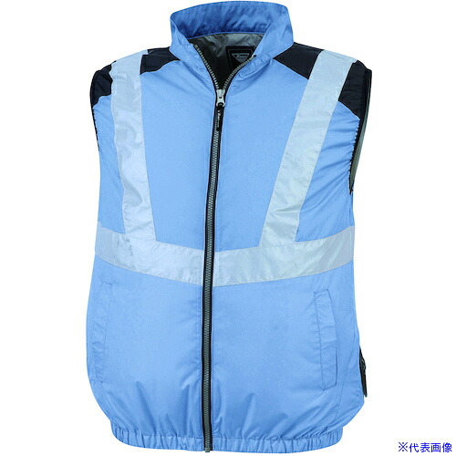 ■XEBEC 空調服ベストXE98025－42－LL サックス XE9802542LL(5463093)[送料別途お見積り][法人限定][掲外取寄] 4,712円