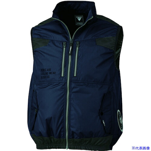 ■XEBEC 空調服遮熱ベストXE98030－19－M ディープネイビー XE9803019M(5493705)[送料別途お見積り][法人限定][掲外取寄]