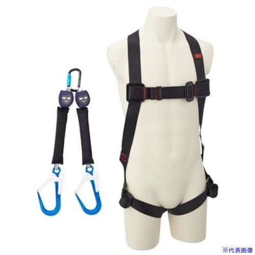 ■3M 【限定セット品】 プロテクタ フルハーネス M/Lサイズ・巻き取り式ツインランヤードセット 1161649KIT2(5559808)