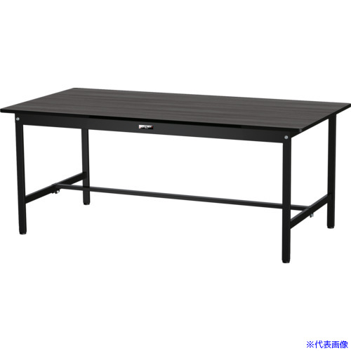 ■ヤマテック 軽量作業台 ワークテーブル ブラックシリーズ 固定式 荷重150KG W1800×D900×H740 SUM1890MB(5560334)[法人限定][直送元]