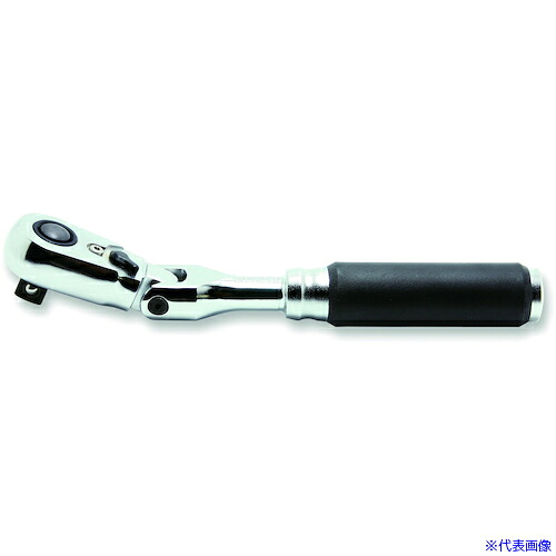 ■Ko－ken Z－EAL 3/8”(9.5mm)SQ. プッシュボタン式首振りラチェットハンドル 全長178mm 3726ZB(5561016)