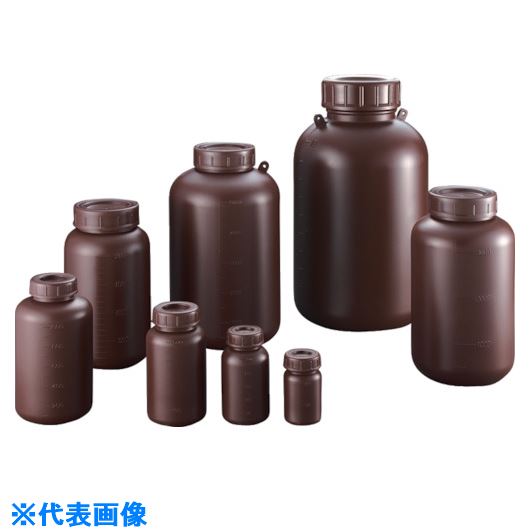 ■サンプラ PE広口遮光瓶 10L (8本入) 02917C(5576393)[送料別途お見積り][法人限定][掲外取寄]