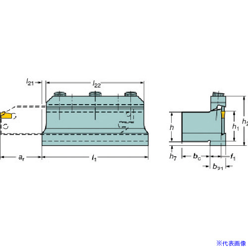 ■SANDVIK ブレード/ツールブロック(420) 151.2505093(5590477)[送料別途お見積り][法人限定][掲外取寄]