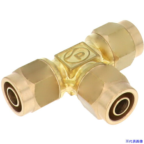 ■PISCO ブラス締付継手 NKE1280(5603181)×10[送料別途お見積り][法人限定][掲外取寄]